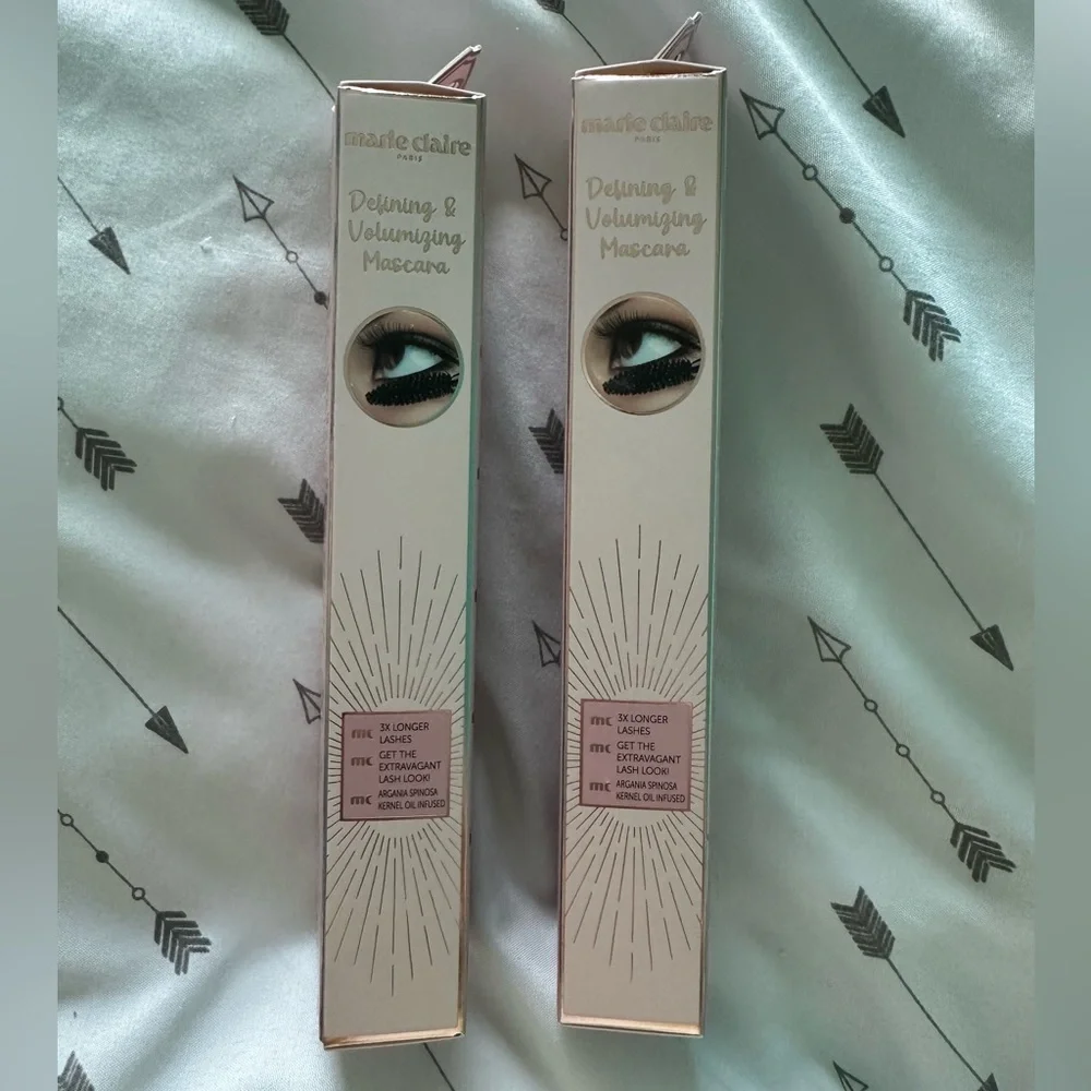 Marie Claire Jet Black Volumizing Mascara 2-Pack Sealed